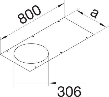 Produktbild Hager TEHA Abdeckung (80 cm)