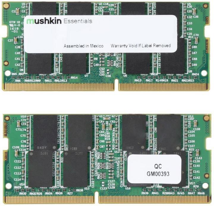 Produktbild Mushkin D4S64GB 2666-19 Essentials 1,2v K2 MSK (2 x 32GB, 2666 MHz, DDR4-RAM, SO-DIMM)