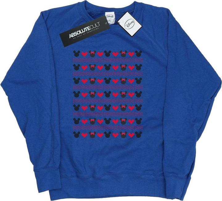 Disney Mickey And Minnie Christmas Hearts Sweatshirt (XXL)
