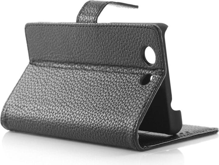 Produktbild König Design Schutzhülle Handytasche (Flip Quer) für Handy Sony Xperia Z3 Compact Schwarz (Sony Xperia Z3 Compact)