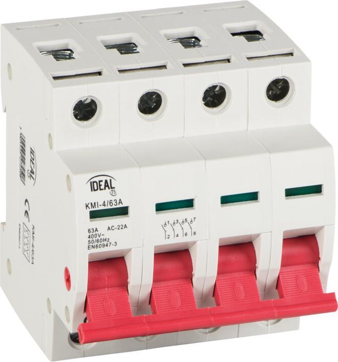 Produktbild Kanlux Modularer Trennschalter 63A 4P KMI-4/63A 27250
