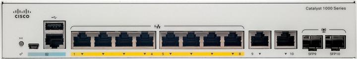 Actual product image Cisco 8 Port Rail Switch C1000-8T-2G-L (8 Ports)