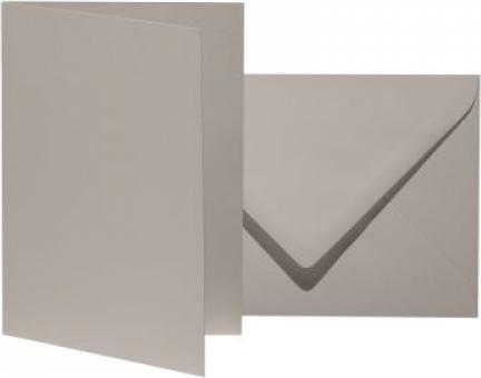 Produktbild Artoz 10 Faltkarten mit Briefumschlägen Mosaic DIN B6 zement (B6, 1 x)