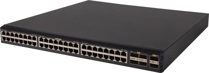 Produktbild HPE E N FlexFabric 5710 Switch, 48 XGT, 6 QSFP+ or 2 QSFP28 Ports, ToR, IRF, Static Routing, RIP, PF (48 Ports)
