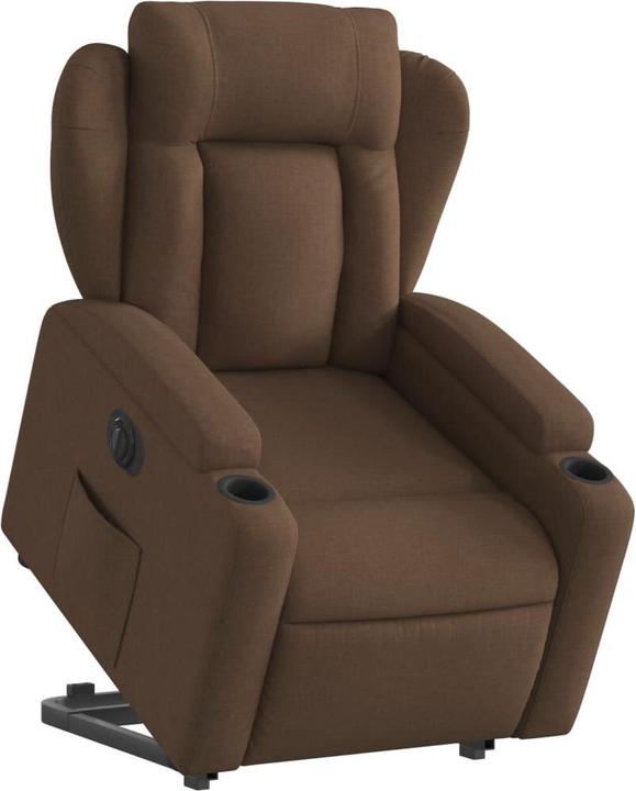 Produktbild VidaXL Relaxsessel mit Aufstehhilfe Elektrisch Fernsehsessel Sessel Braun Stoff