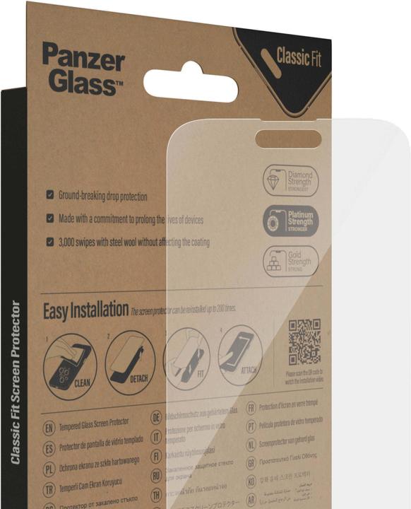Actual product image PanzerGlass Classic Fit (1 Piece, Apple iPhone 14 Pro Max)
