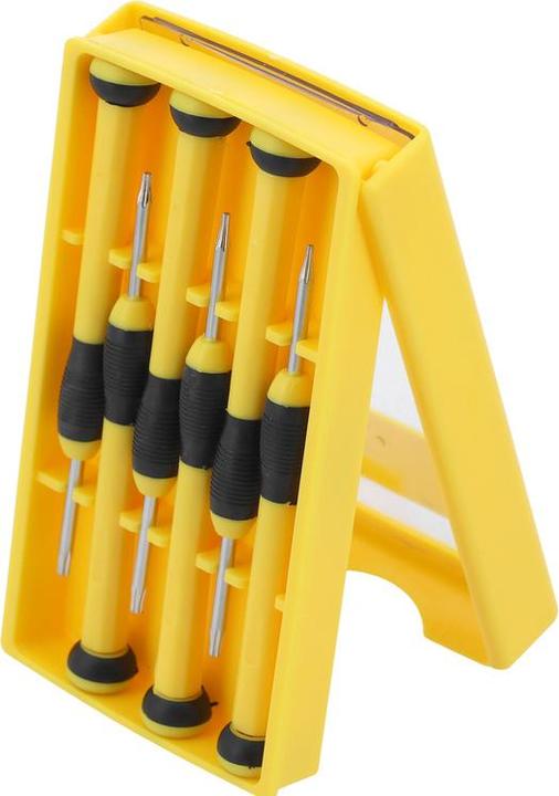 Actual product image Toya CrV TORX watch screwdriver set 6 pieces (Pin-torx)