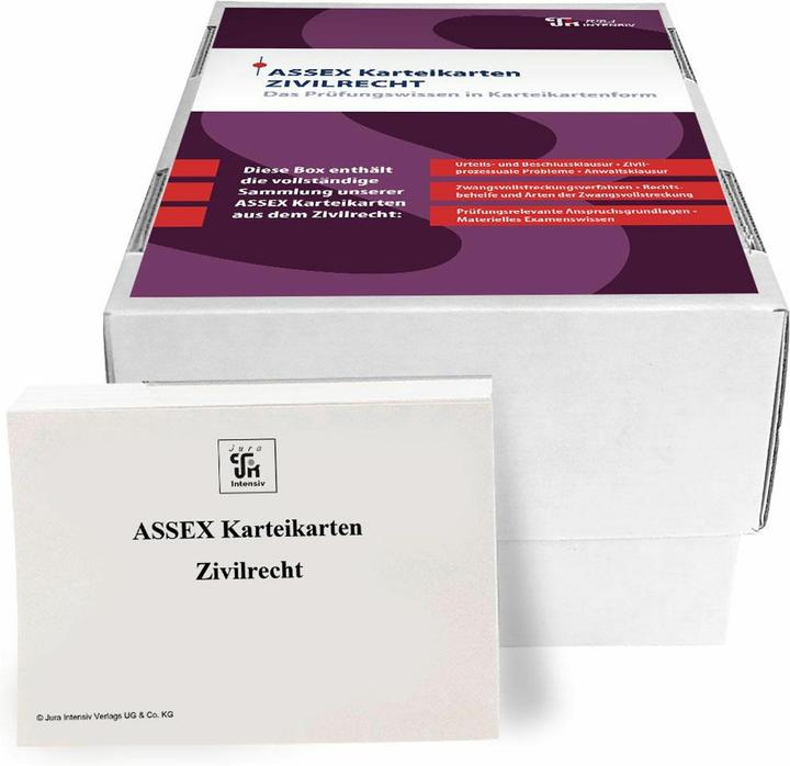 Produktbild ASSEX Karteikarten Zivilrecht