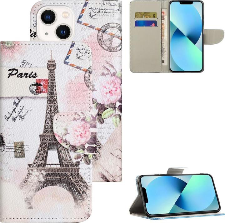 Image du produit Ueli Express iPhone 15 Livre Etui avec porte-carte Tour Eiffel (Apple iPhone 15)