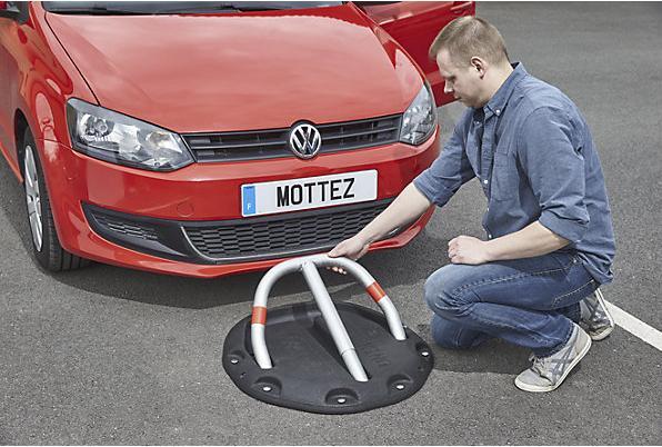 Produktbild Mottez Parkplatzbügel mit Gummisockel