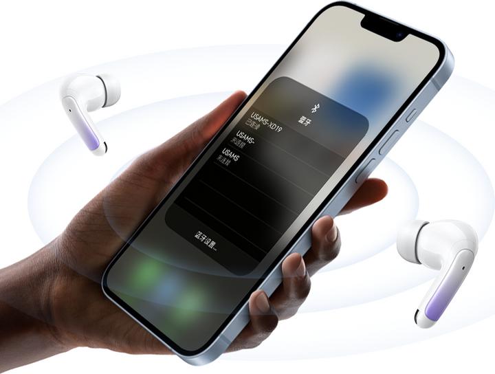 Actual product image Usams US-XD19 Dual-mic ENC TWS Earbuds --X-don Series BT5.3 (6 h, Wireless)