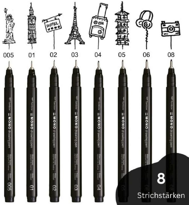 Actual product image Tombow Mono Drawing Pen (Black, 1 x)