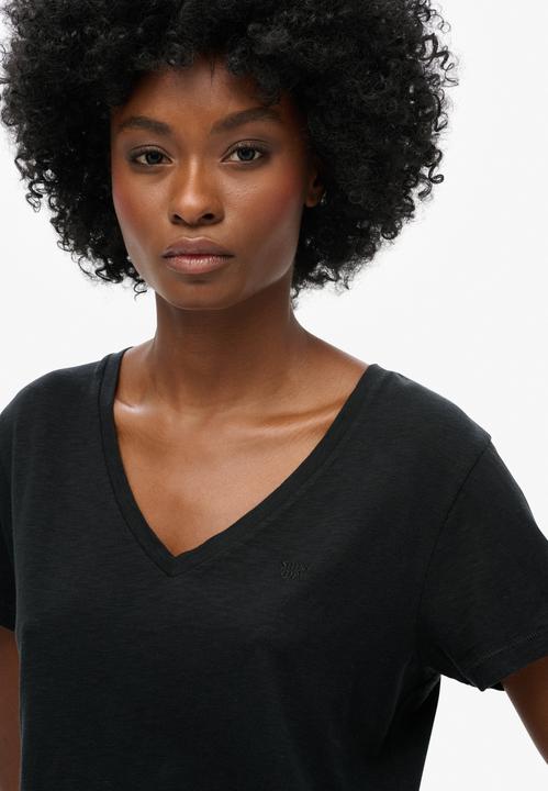 Actual product image Superdry Studios Slub Emb Vee Tee (14)