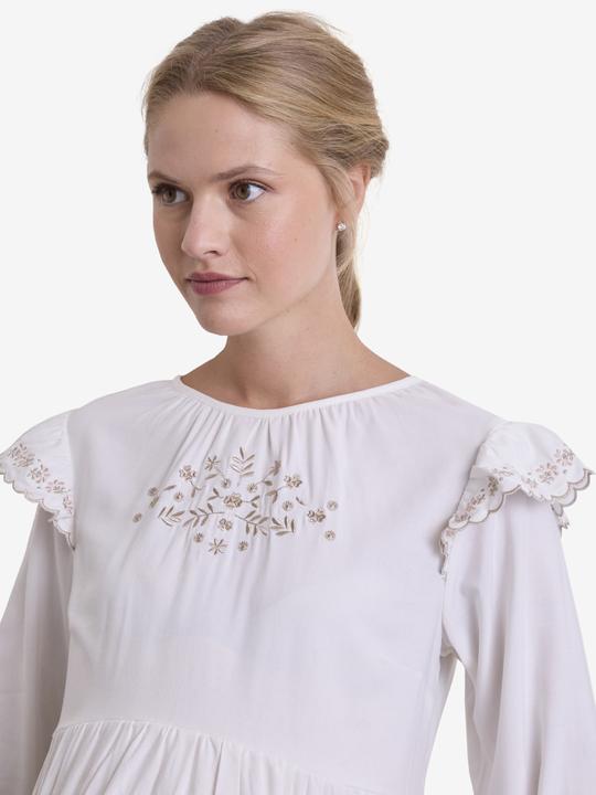 Actual product image Vertbaudet Festive cotton/viscose maternity blouse (34)