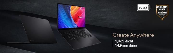 Produktbild ASUS ProArt P16 RTX 4070 (16", Marvell ARMADA 370, 32 GB, 2000 GB, DE)