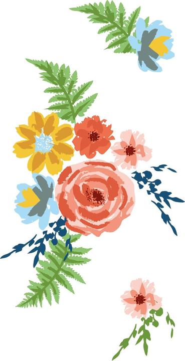 Produktbild Sizzix Klarsichtstempel-Set 20Stk. - Gemalte Blumen