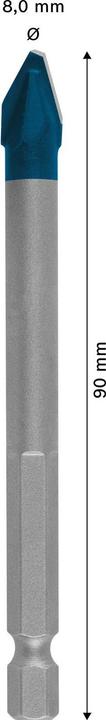 Actual product image Bosch Professional Zubehör EXPERT HEX-9 HardCeramic drill bit, 8 x 90 mm (8 millimetres)