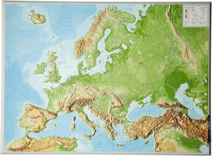 Image du produit Carte en relief Europe Grand 1 : 8 000 000