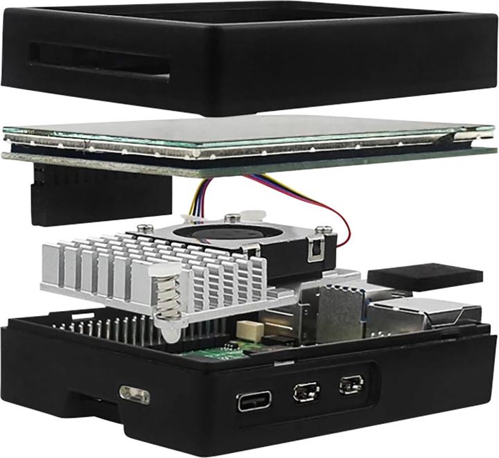 Produktbild Raspberry Pi Ventilated ABS case kit with 3.5INCH screen for 5