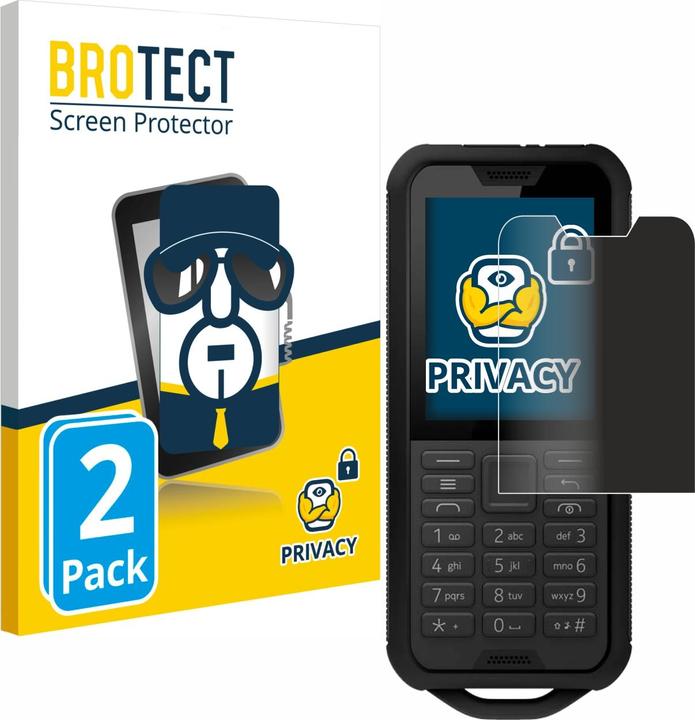 Produktbild BROTECT Sichtschutzfolie Anti-Spy Privacy Folie Blaulicht-Schutz (2 Stück, Nokia 800 Tough)