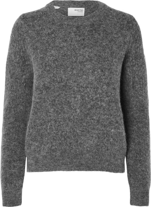 Selected Femme Slfsia Ras Ls Knit O-Neck Noos