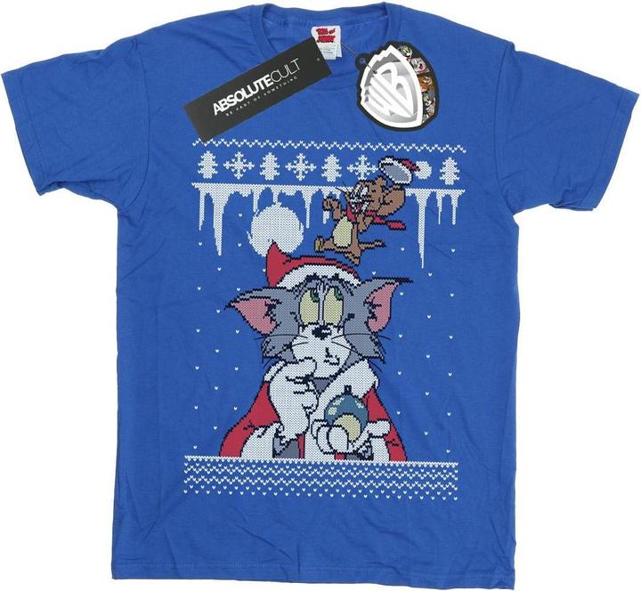 Tom & Jerry Christmas Fair Isle TShirt Jungen