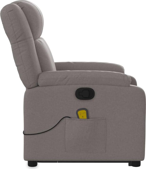 Immagine prodotto VidaXL Poltrona massaggiante Poltrona stand-up Poltrona TV Poltrona relax Poltrona Tessuto Taupe
