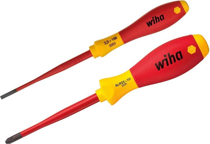 Produktbild Wiha VDE Schraubendreher-Set 2teili (Schlitzschrauben, Pozidriv-Kreuzschlitz (PZ))