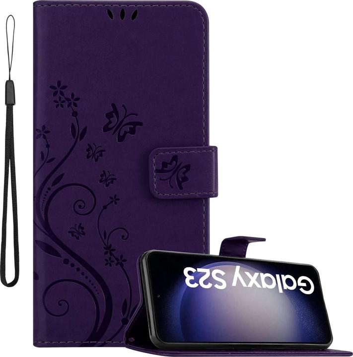 Cadorabo Case for Samsung Galaxy S23 Flower Book (Samsung Galaxy S23)