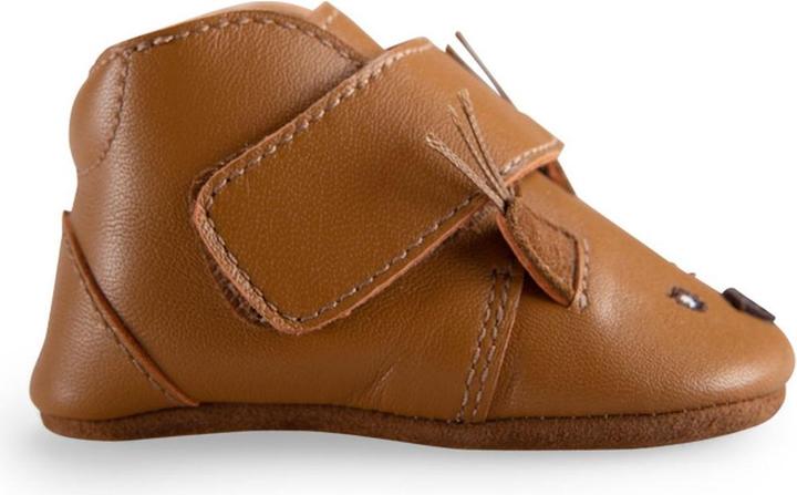 Image du produit Moulin Roty Chaussons en cuir écureuil camel Pomme des Bois 0/6 mois (16, 17)