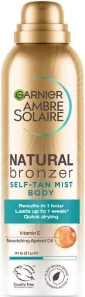 Productafbeelding Garnier Ambre Solaire Natural Bronzer Zelfbruinende Spray 150 ml Gezicht (Zelfbruinende spray, 150 ml)