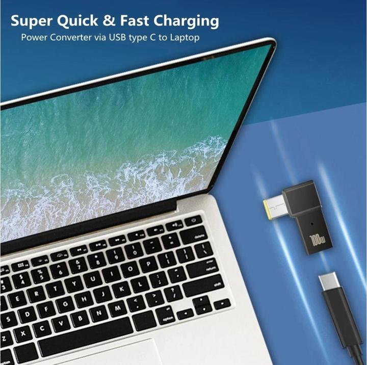 Image du produit PowerGuard Adaptateur de chargeur USB-C vers Lenovo Square Notebook Charger (10.5 x 4.2mm) (100 W)