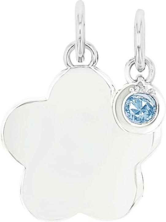 Produktbild Amor Anhänger für Damen, 925 Sterling Silber, Glas | Blume (Silber 925)