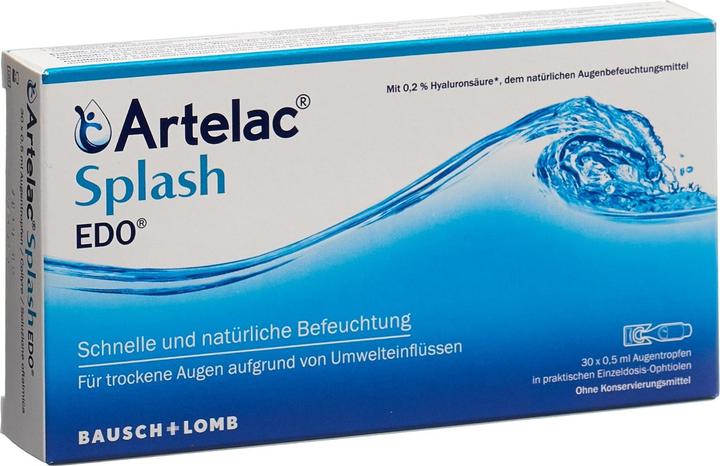 Actual product image Bausch + Lomb Artelac Splash EDO Augentropfen 30x0.50 ml (0.50 ml, Artelac Splash EDO eye drops 30x0.50 ml)