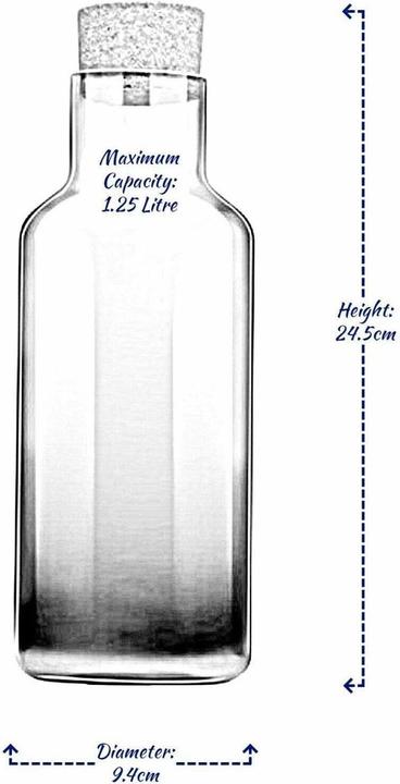 Produktbild alpina Glass bottle-smoke effect (1.25 l)