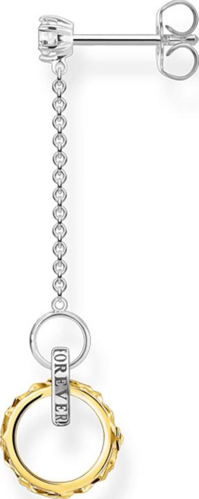 Thomas Sabo Einzel Ohrring Krone gold (925er Silber)