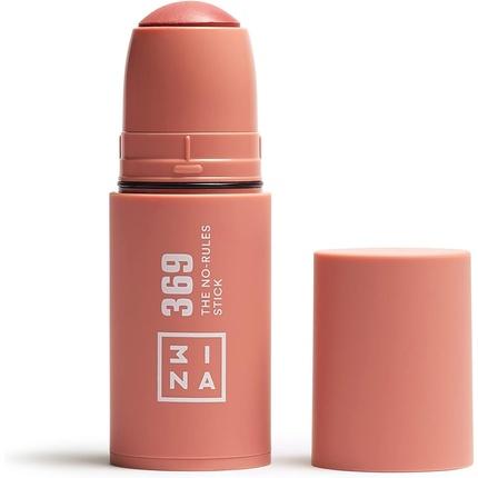 Actual product image 3INA MAKEUP The No Rules Stick 369 Brown Pink Blush Stick Matte for Sensitive Eyes Lips & Cheeks wit (Brown Pink Blush Stick)