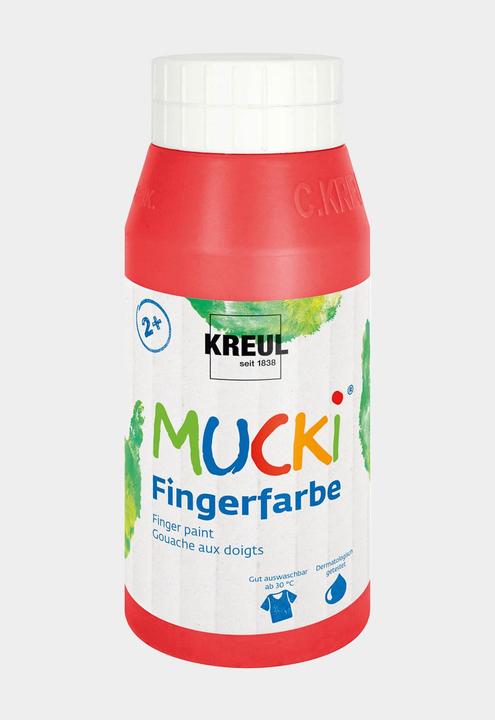 Produktbild Mucki Fingerfarbe (Rot, 750 ml)