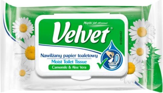Immagine prodotto Velvet Velluto, carta igienica, carta idratante, camomilla e aloe, 42 pezzi (presi) (42 x)