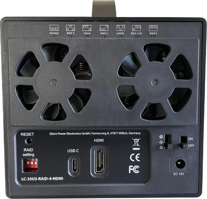 Produktbild LC-Power Geh 8.9cm (2x3,5") LC-35U3-RAID-4-HDMI (3.5")