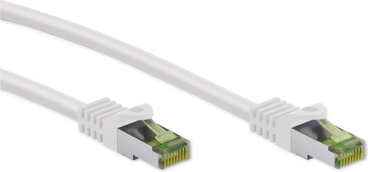 Immagine prodotto Goobay Cavo patch RJ45 con cavo CAT 8.1 S/FTP grezzo, bianco (S/FTP, CAT8.1, 7.50 m)