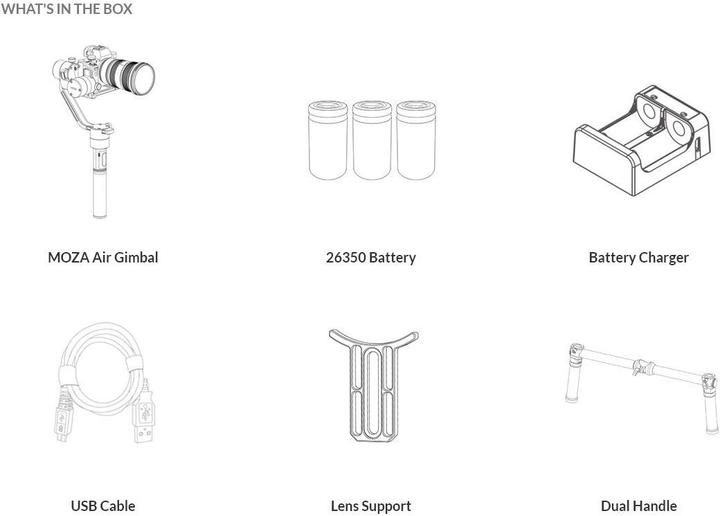 Actual product image Moza Air (System camera, Single-lens reflex camera, 3.20 kg)
