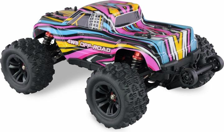 Amewi RC Car HyperGo Monster Truck Li-Po 1050mAh coloured/14+ (RTR Ready-to-Run)