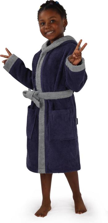 Actual product image Normani Frottee Bademantel für Kinder aus Bio-Baumwolle - 9703 (122, 128)