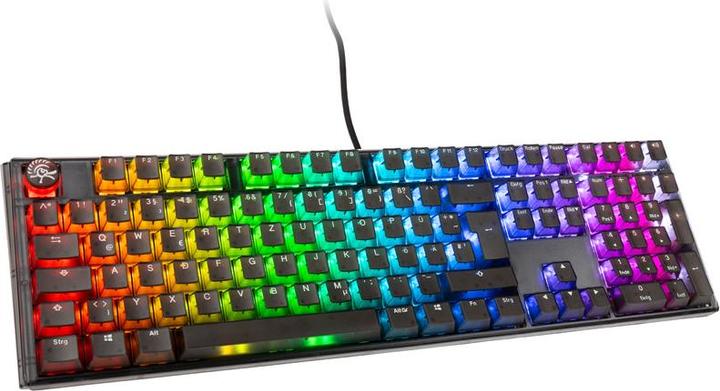 Produktbild Ducky One 3 Aura Black Gaming Tastatur, RGB LED - MX-Speed-Silver (DE, Kabelgebunden)