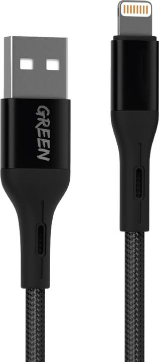 Actual product image Green Lion Braided Lightning Cable 3m 2A (3 m, USB 2.0)