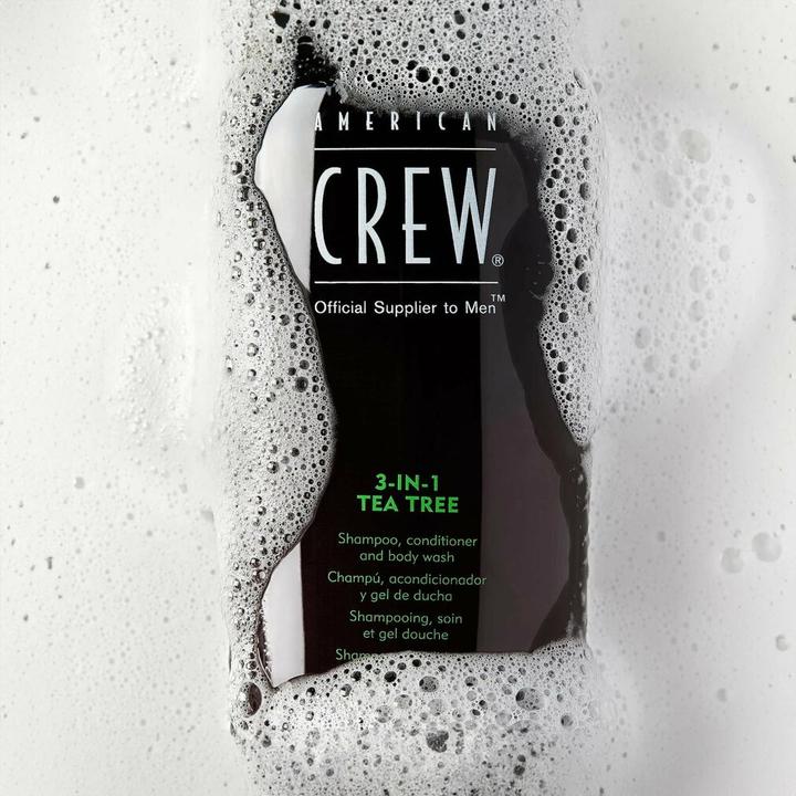 Actual product image American Crew Hair & Body 3-in-1 Tea Tree Refreshing Shampoo, Conditioner and Body Wash 100 ml (100 ml, Liquid shampoo)