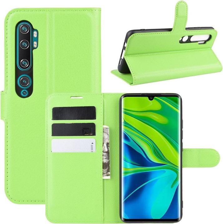 Produktbild Cover-Discount Xiaomi Mi Note 10 / 10 Pro - Leder Etui Hülle grün (Xiaomi Mi Note 10, Xiaomi Mi Note 10 Pro)