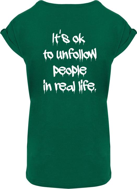Actual product image Merchcode Ladies Unfollow Extended Shoulder Tee - 111691 (L)