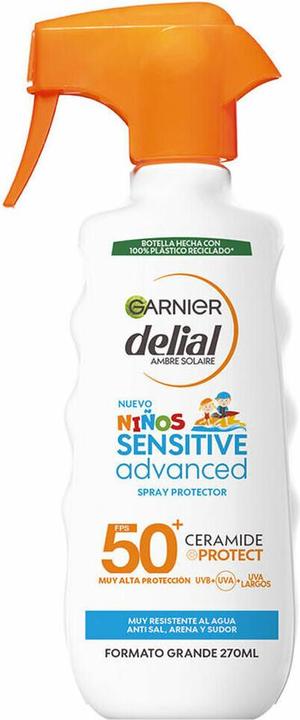 Actual product image Garnier KIDS SENSITIVE ADVANCED protective spray SPF50 300ml (Sun spray, SPF 50, 300 ml)